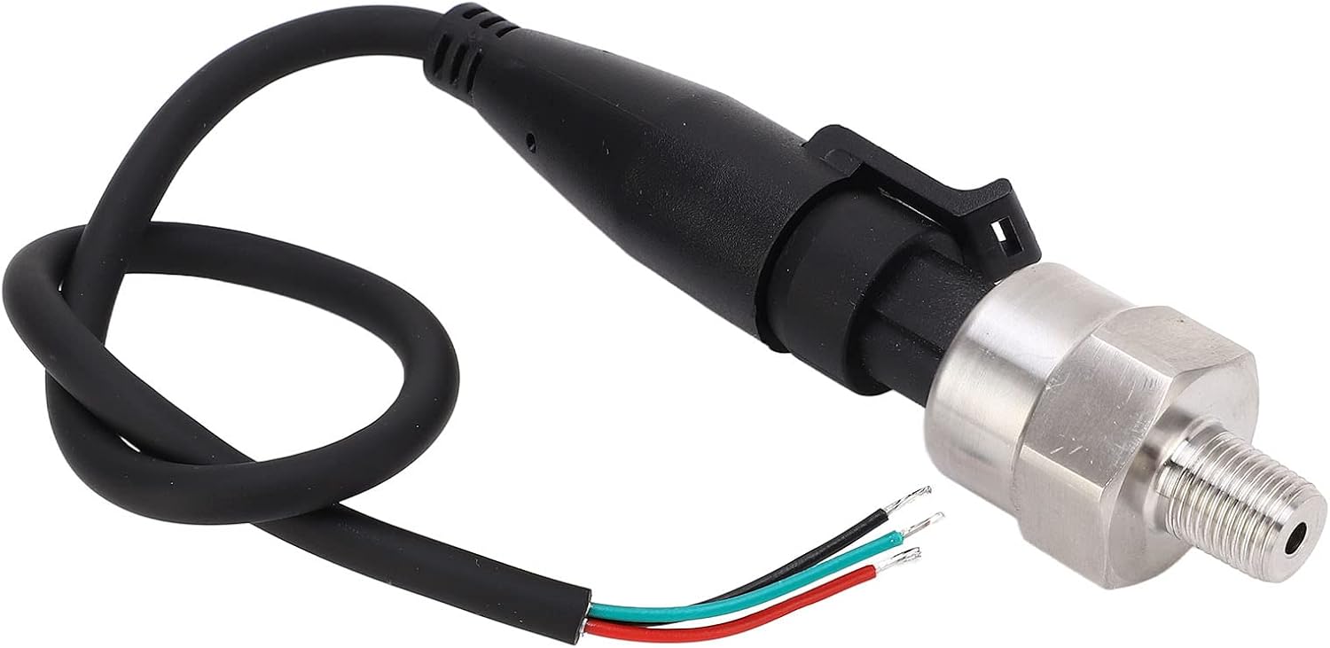 Pressure Probe Sensor, Pressure Transducer Stainless Steel 1/8in 27NPT Thread Low Output Error 100PSI Testing, Pressure Regulators