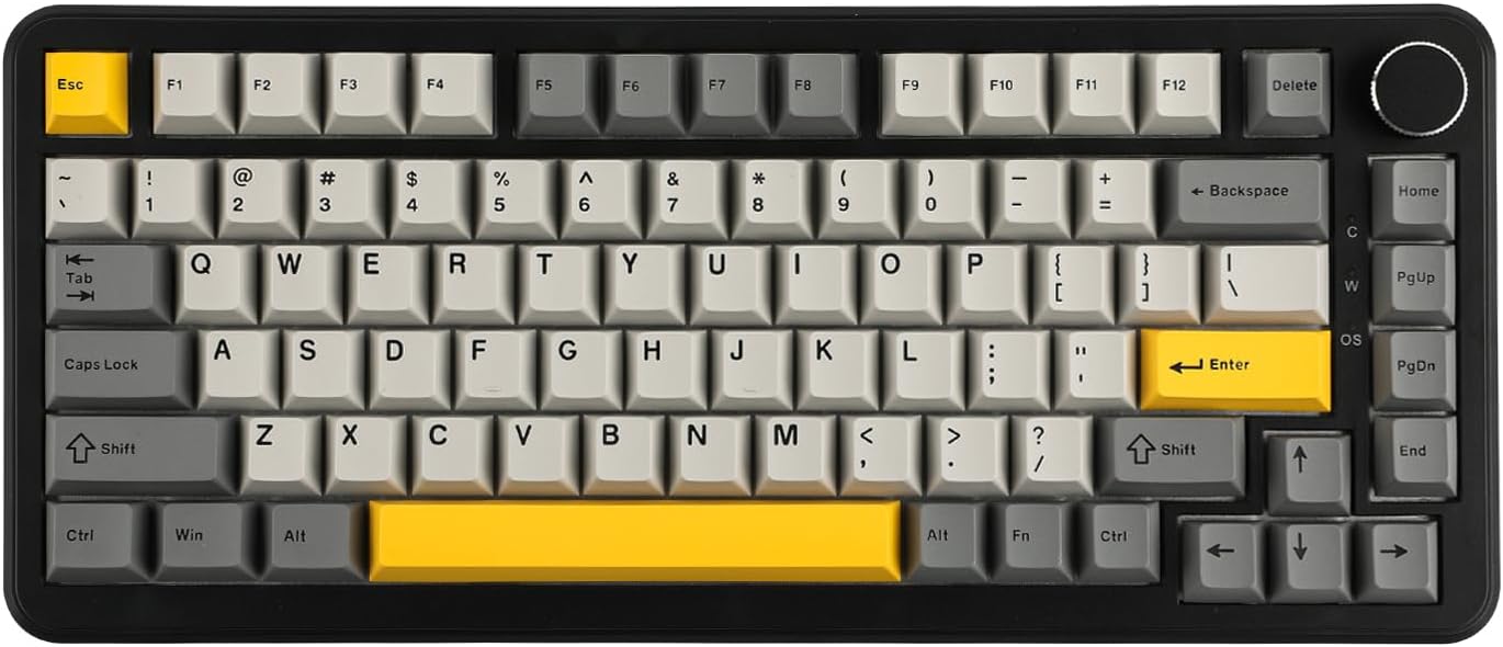 AJAZZ AK820 MAX HE Rapid Trigger Keyboard, Wired Gaming Keyboard, Hall Effect Gasket Mechanical Keyboard, Adjustable Actuation, Magnetic Switches, RGB for Win/Mac (Black, Wired)
