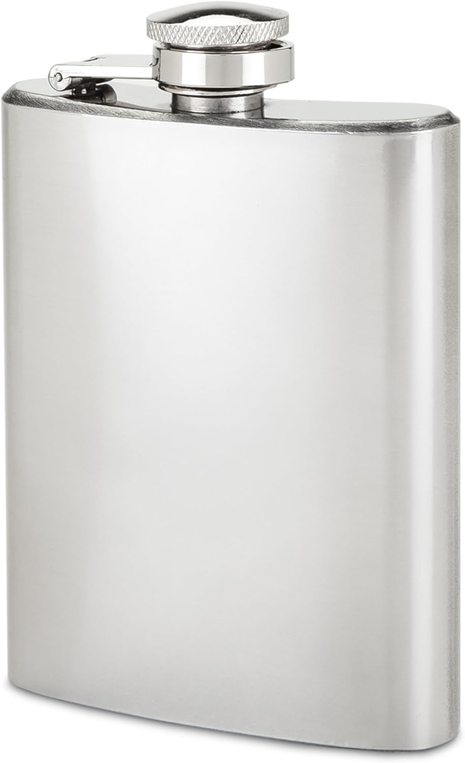 TRUE Stainless Steel Metal Men and Women Drinking Flasks for Vodka Whiskey Tequila Rum Cocktails, Travel, Backpacking, 4 oz, Set of 1, Silver