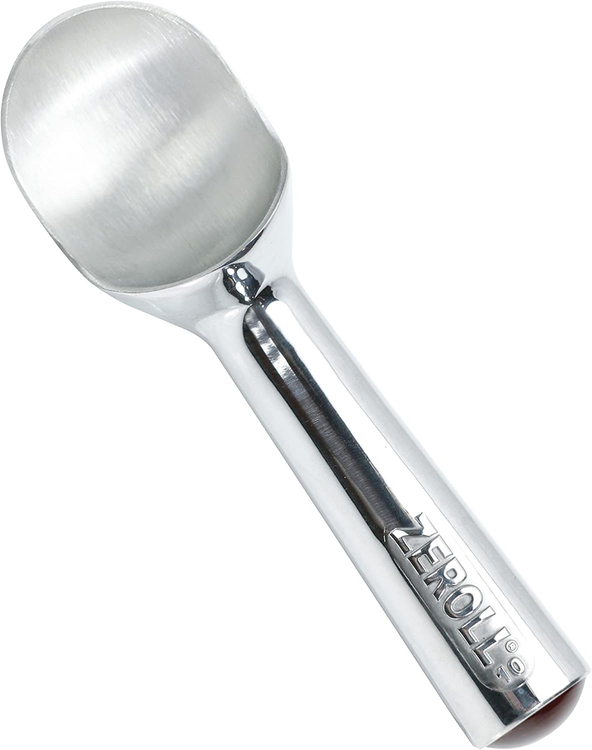 Zeroll Original Ice Cream Scoop with Unique Liquid Filled Heat Conductive Handle Simple One Piece Aluminum Design Easy Release Made in USA, 4-Ounce, Silver