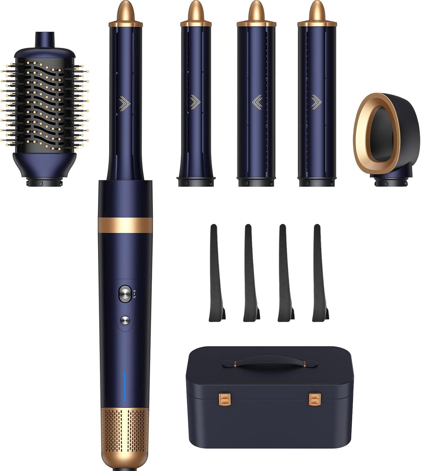 6 in 1 Multifunctional Hair Styler Set - Auto-Wrap Curling Iron, Hot Air Brush, Drying & Styling System for Women, Gift