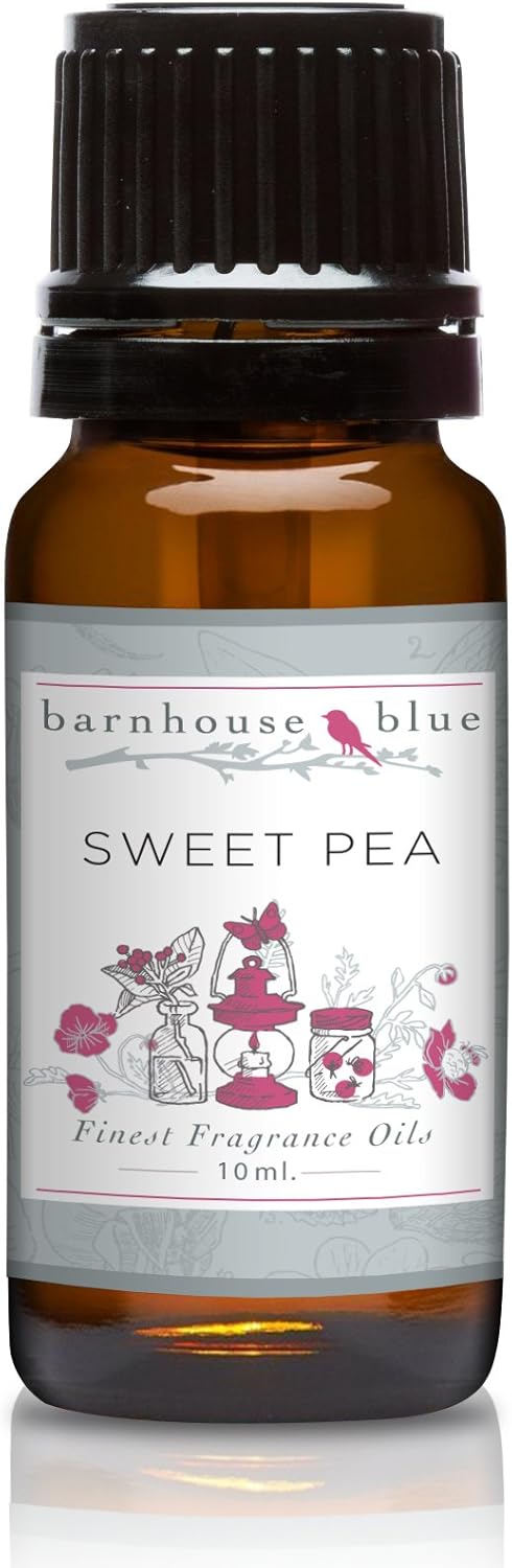 Barnhouse Blue Sweet Pea Premium Grade Fragrance Oils - for Candle, Soap Making, & More - 10ML
