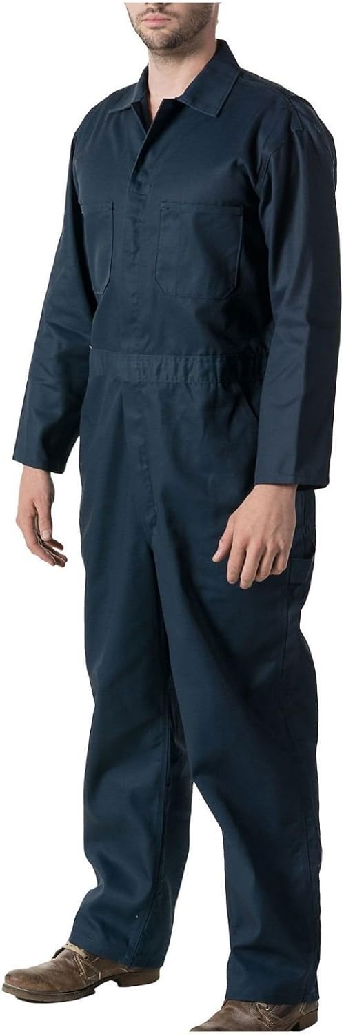 GRS Mens C2 Dark Navy Work Overall - Protective Coverall Workwear Boiler Suit for Mechanics Workshop Warehouse College Student Garages DIY