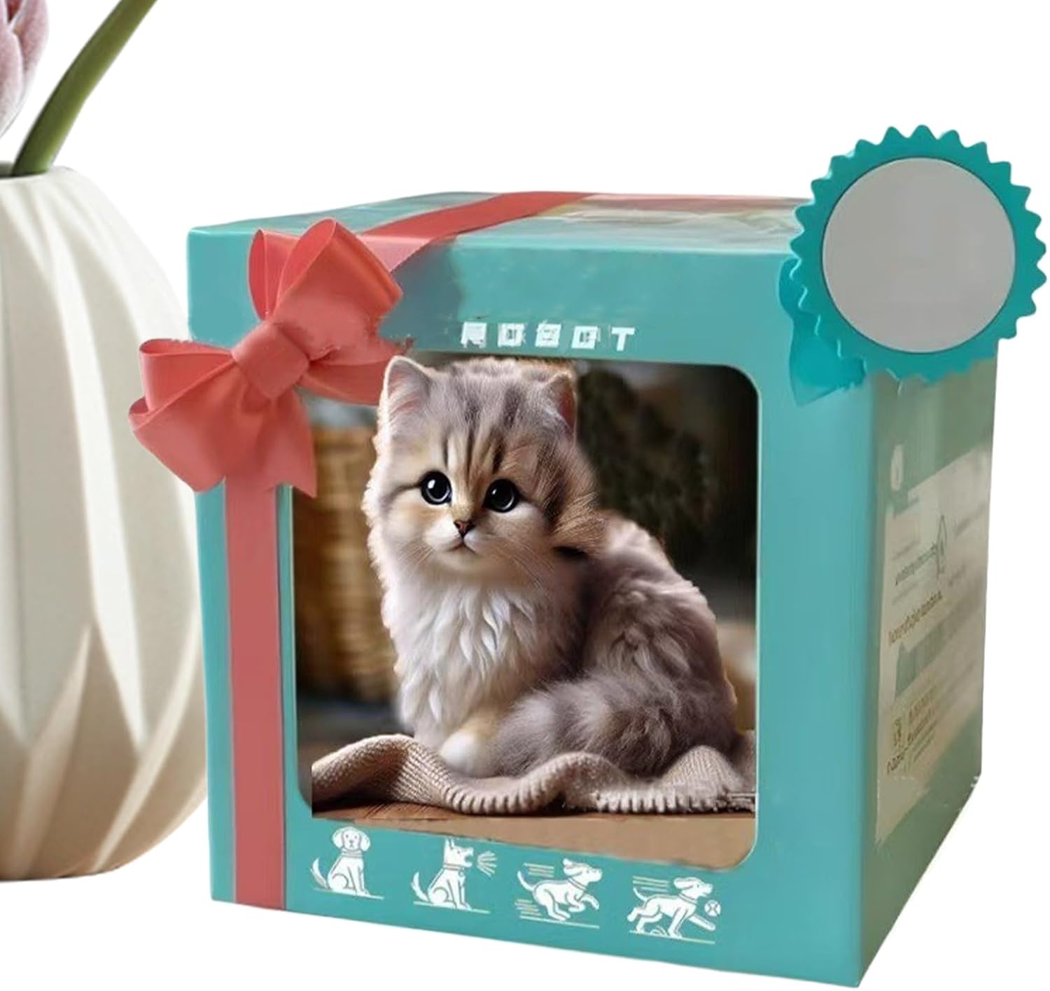 Robot Cat For Kids, 2025 New AI Robotic Cat, My Realistic Robot KittenThat Acts Like A Real Kitten - Interactive Smart Pet With Movements Walking, Barking, Tail Wagging For Children