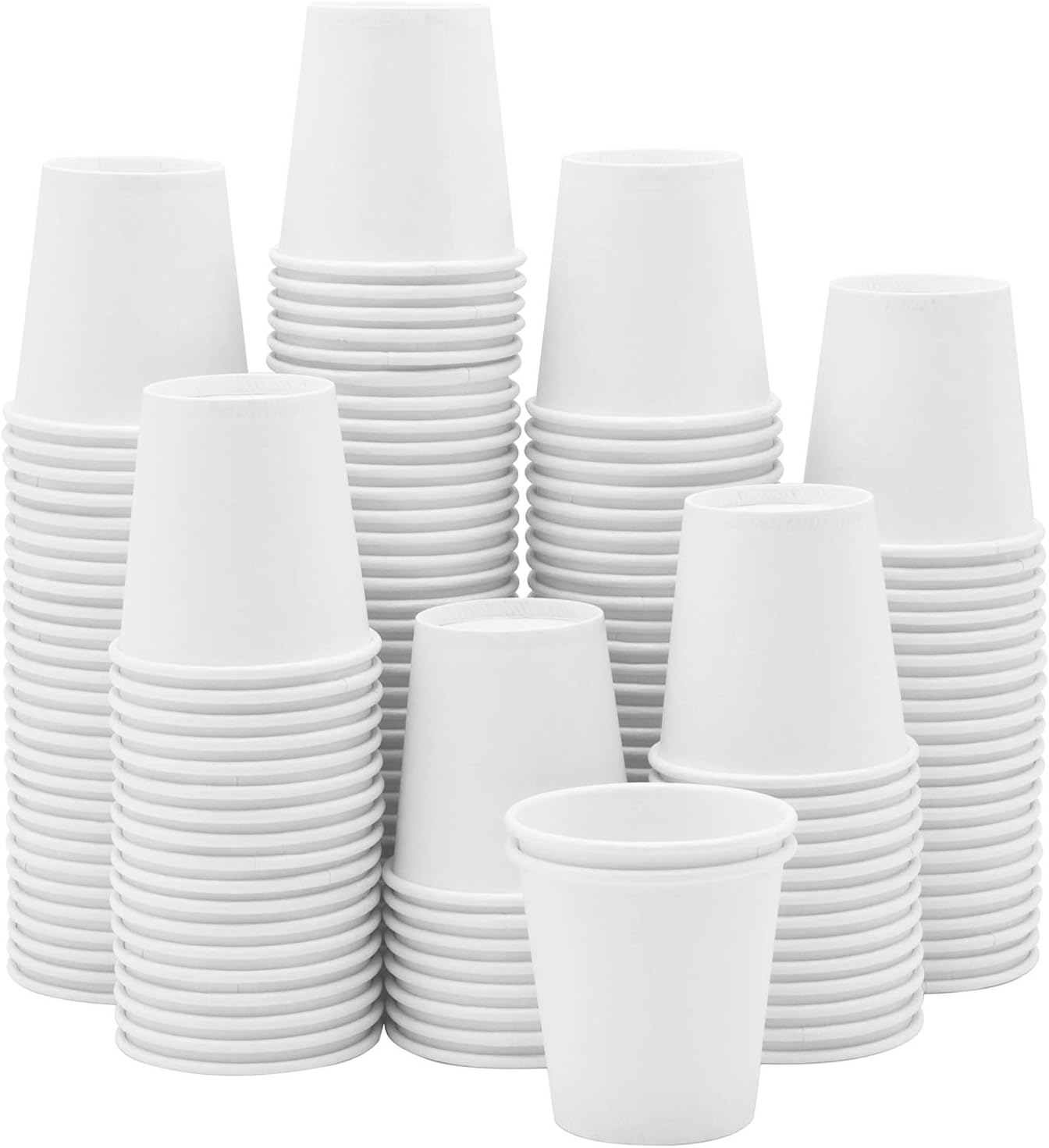 GUSTO White Paper Cups [3 oz - 300 Count] – Small Disposable Paper Cups for Bathroom, Mouthwash, Medicine, Tasting & More – Compact, Sturdy & Versatile – Formerly Comfy Package