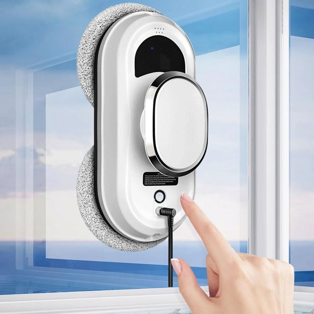 SYTEH Electric Window Cleaner - Smart Glass Cleaning Robot with 2800Pa Suction, Remote Control - Indoor/Outdoor Use