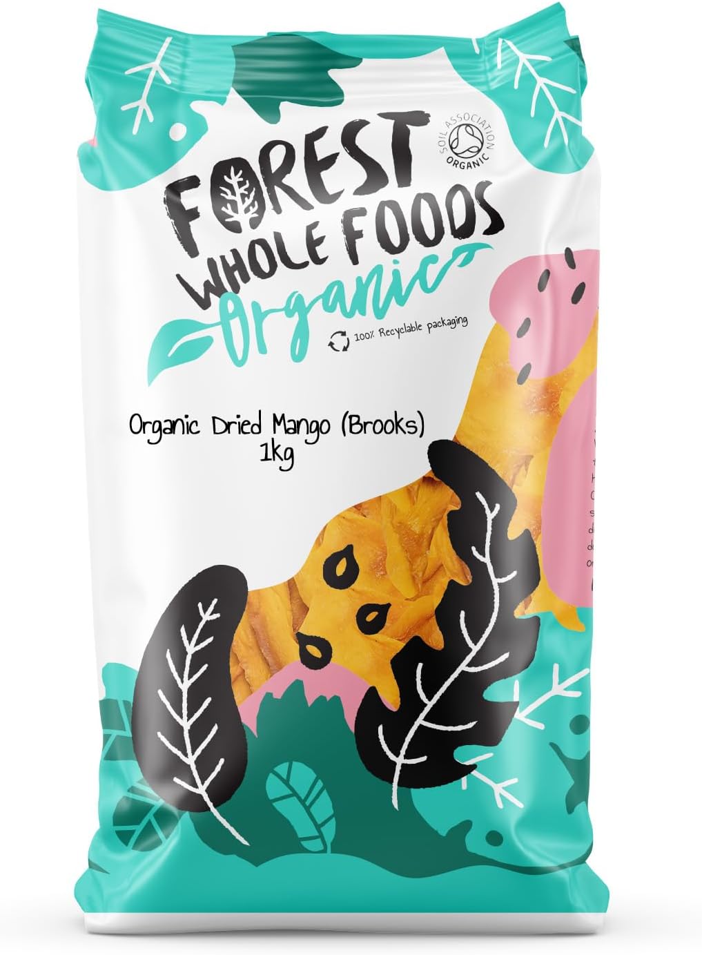 Forest Whole Foods Organic Dried Mango (Brookes Variety) (1kg)
