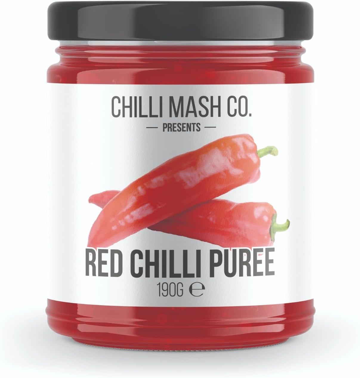 Red Chilli Puree 190g - Chilli Mash Co - Vegan, Hot and Spicy Paste for Cooking Made with Red Chillies