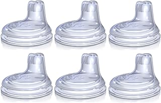 Nuby 6 Pack Replacement Silicone Spouts for The Nuby *No Spill Easy Grip Cup*