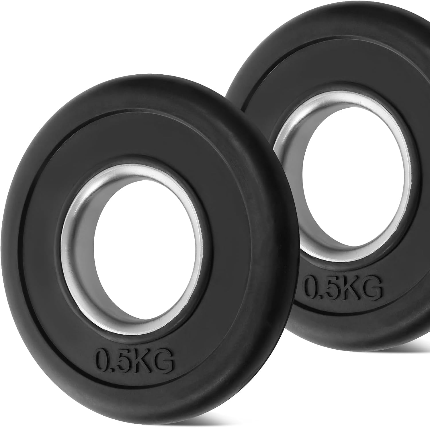 KK Weight Plates Cast Iron Barbell Weight Set – 2’’ Hole Weight Plate Set For Women & Men - Non- Slip, Durable & Long-Lasting Olympic Weight Plates