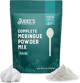 Judee’s Complete Meringue Powder Mix 11.4 oz - Great for Baking and Decorating - No Preservatives - Gluten-Free and Nut-Free - Make Meringue Cookies, Pies, Frosting, and Royal Icing