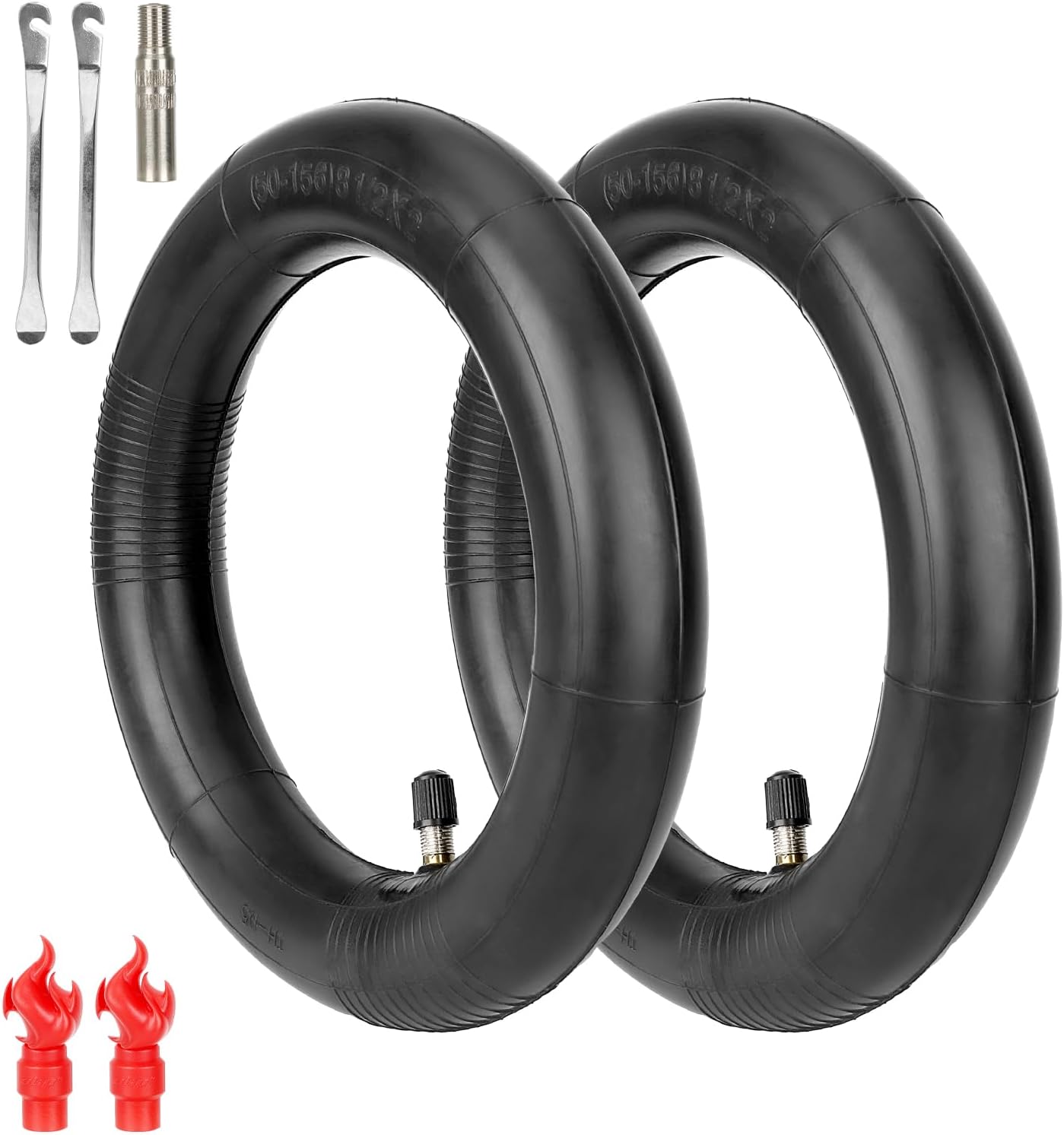 ulip 8.5 inch Inner Tube 50/75-6.1 Scooter Tube 8 1/2 x2 Inflated Tube Replacement for Gotrax GXL Hiboy S2 Xiaomi M365 Pro Pro2 1S MI3 Lite AOVOPRO ES80 Electric Scooter (2PCS)
