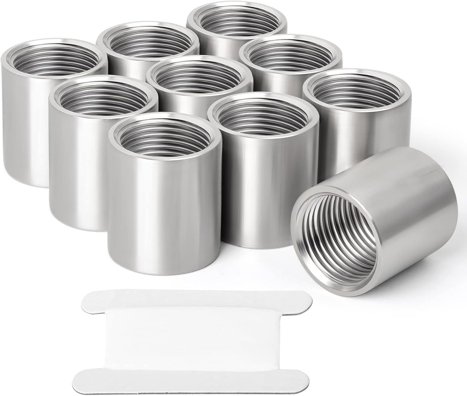 TAISHER 10PCS 304 Stainless Steel Cast Pipe Fitting, Coupling, 3/4" x 3/4" NPT Female Threaded