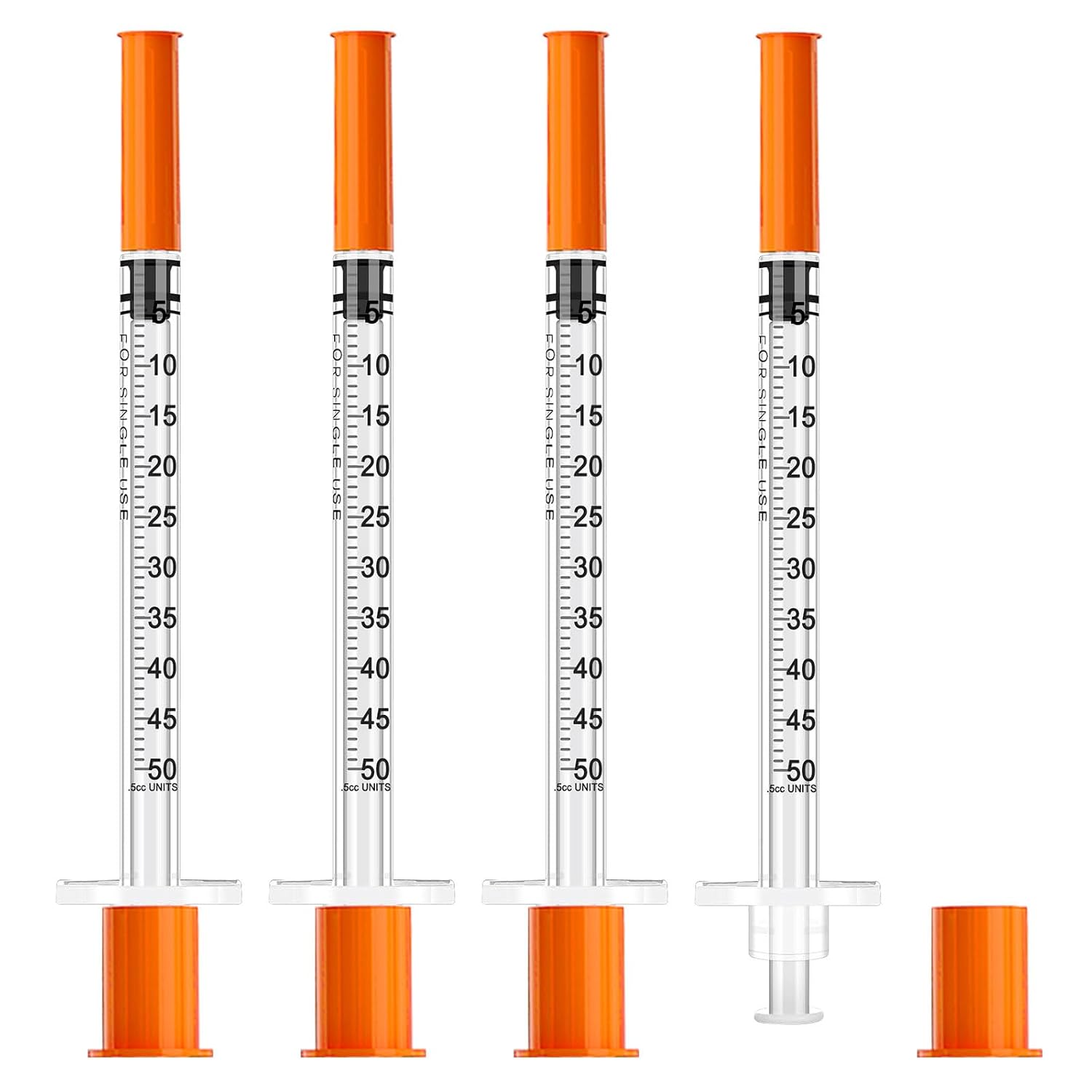 0.5ml 31G 8mm Syringe with Needle, Individually Wrapped, Pack of 10