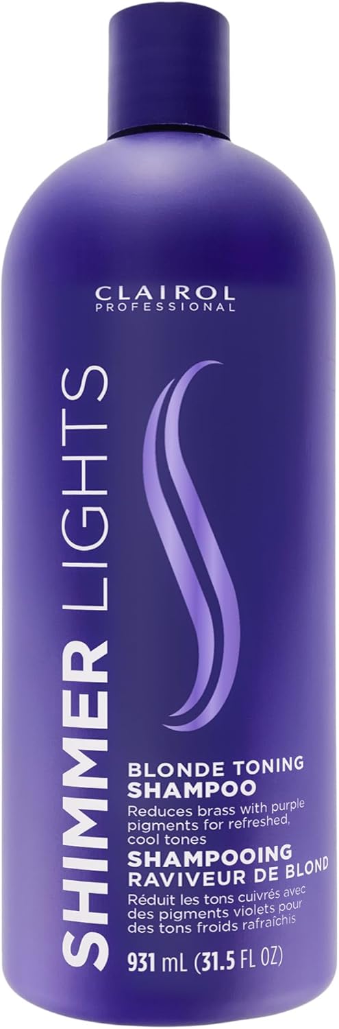 Clairol Shimmer Lights Blonde and Silver Shampoo for Unisex 31.5 oz Shampoo
