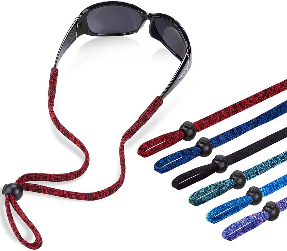 Glasses Lanyard, Adjustable Eyeglasses Holder Strap Neck Cord for Men Women, Safety Eye Glasses Retainer Rope Camo Sunglasses Keeper, Outdoor Sport Gifts Eyewear Accessories Family Pack