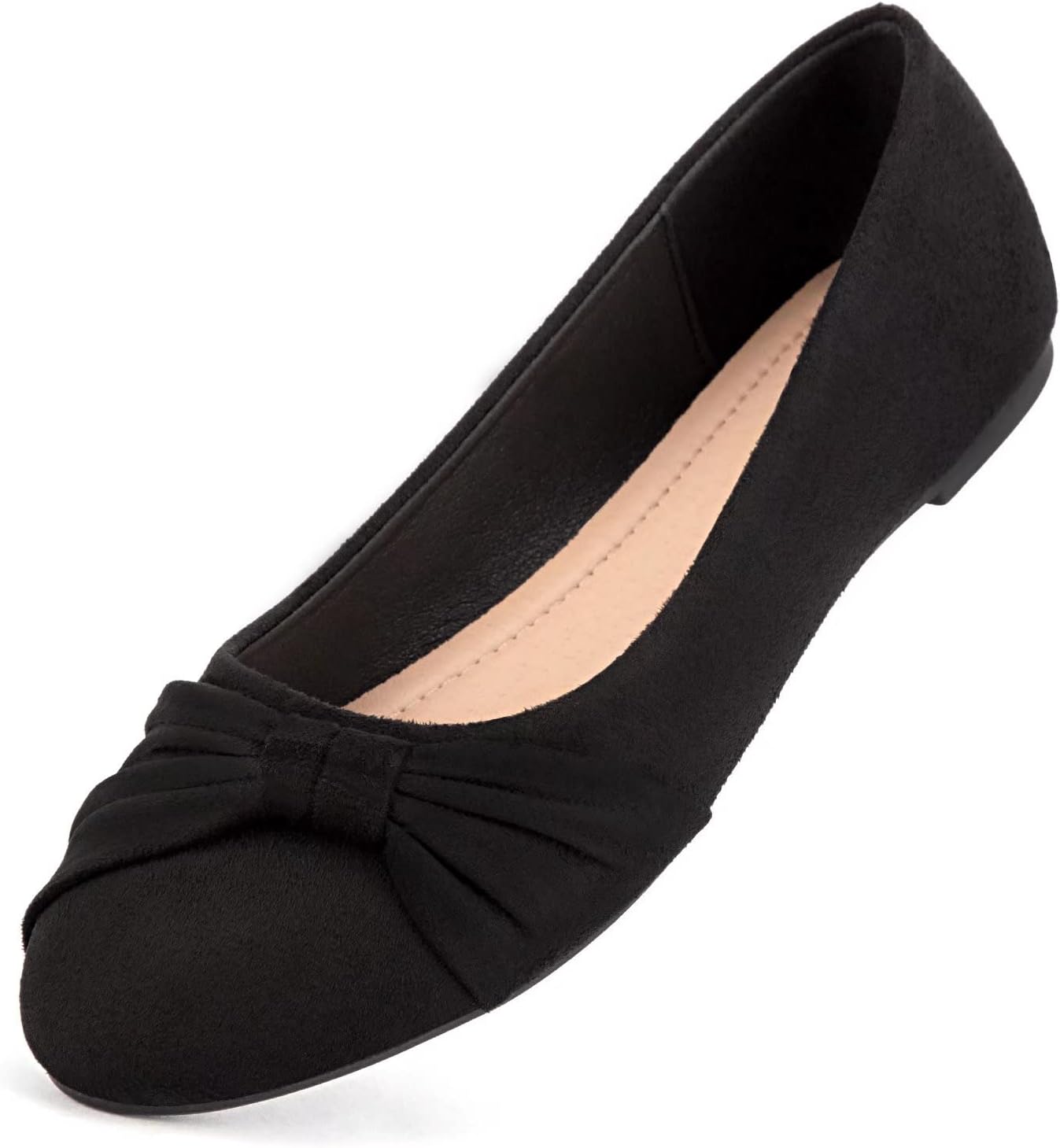 MaxMuxun Womens Ballet Flat Slip On Bow Tie Ballet Pumps Dolly Shoes