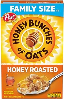 Post Honey Bunches of Oats Crunchy Honey Roasted Cereal 18 Ounce (Pack of 1) Box
