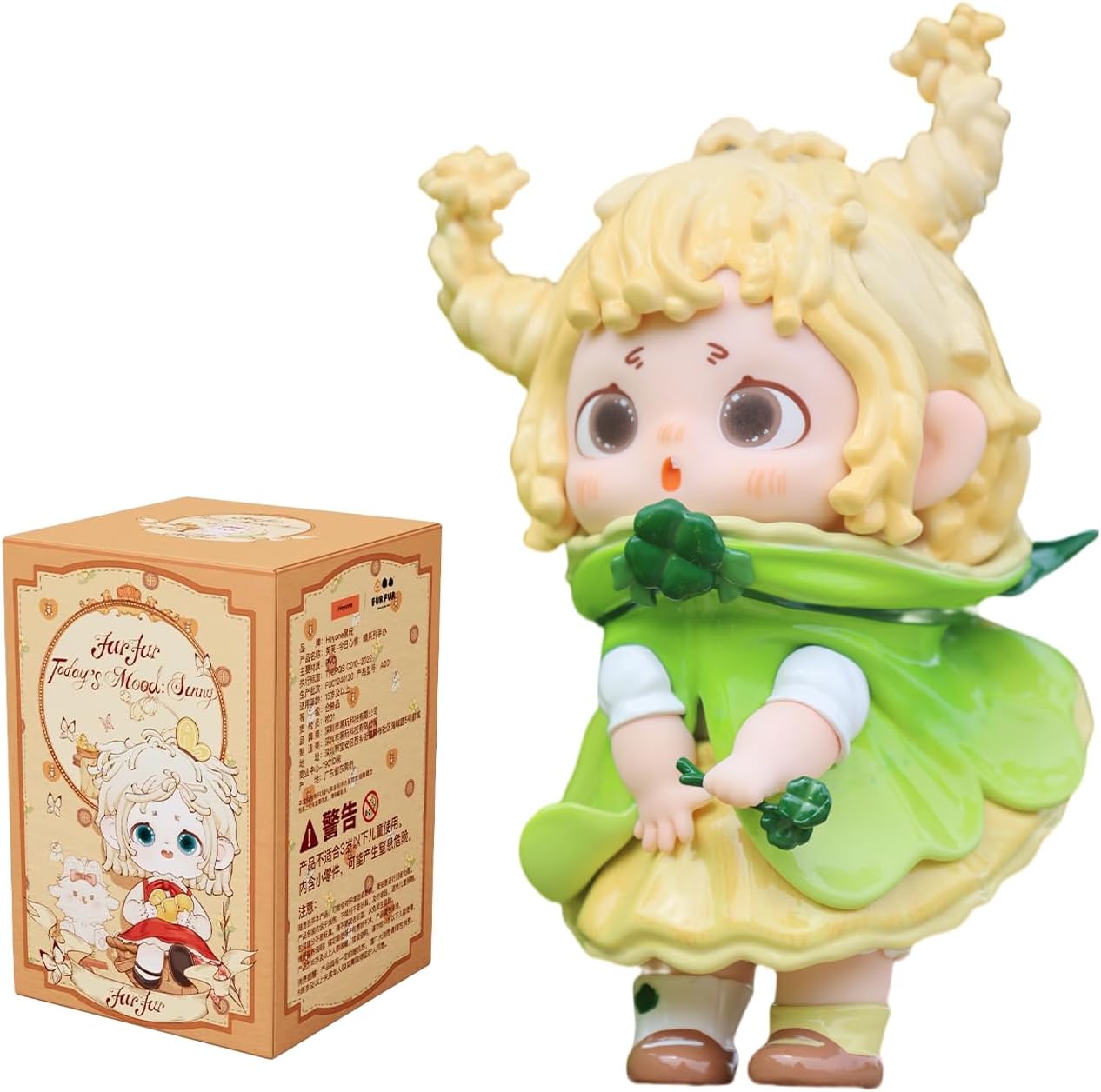 Furfur Today's Mood:Sunny Series Big Blind Box Figures 9 Pack Random Collection Blind Bag Cute Birthday Gifts