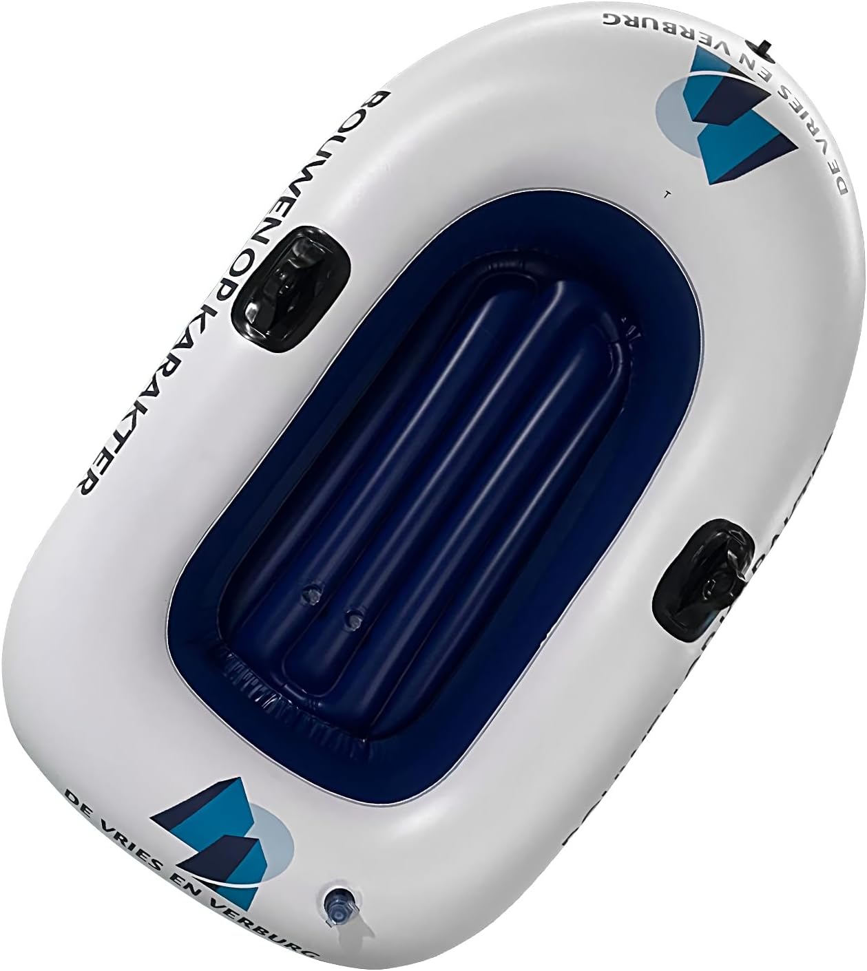 Inflatable Boat, Adult Inflatable Dinghy Boats, Portable 1 Person Dinghy Boat Raft, Foldable Fishing Boats with Heavy Duty Handle, Pool Raft Ride-Ons Float Kayak, for Lake River Beach Travel