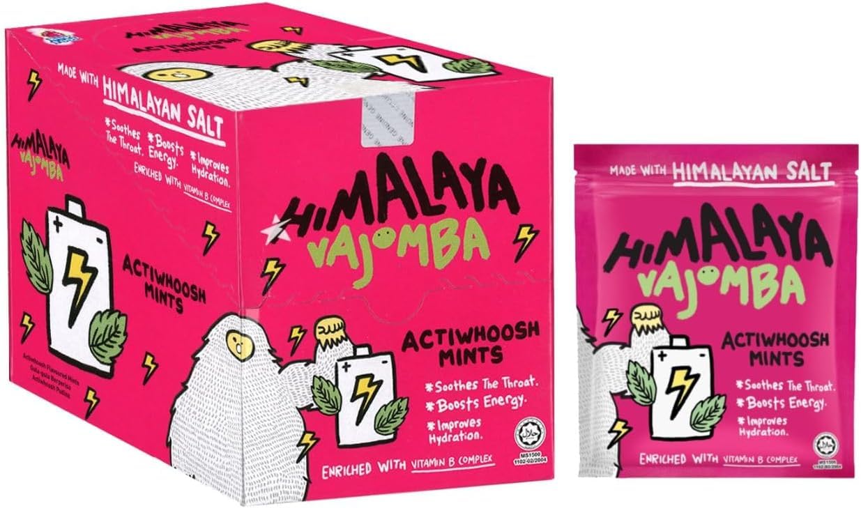 Big Foot Himalaya Salt Candy (Pack of 12) (Actiwhoosh Mints)