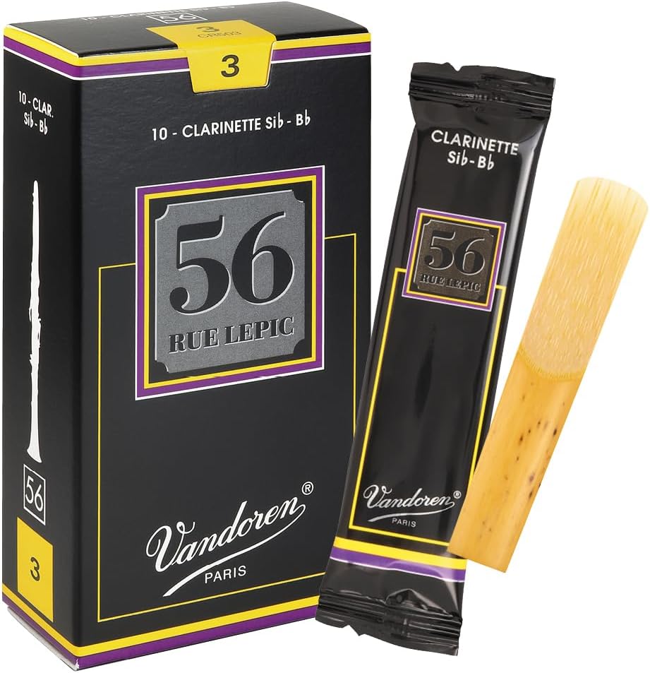 Vandoren CR503 Bb Clarinet 56 Rue Lepic Reeds Strength 3; Box of 10