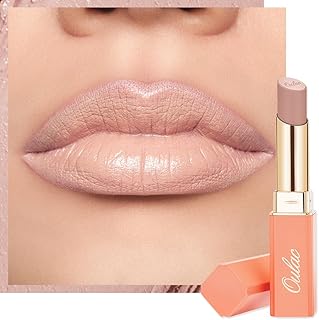 Oulac Beige Lipsticks for Women, Pale Nude Matte Lip Base, Full Coverage Lip Color, Satin Matte Finish, Cream Texture, Hydrating, Infused with Hyaluronic Acid, Vegan & Clean Beauty 4g SG01 Bare