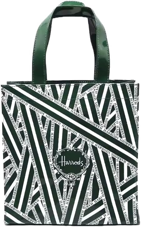 Harrods London Green Vintage Style Eco-friendly Unisex Small Shopping Bag