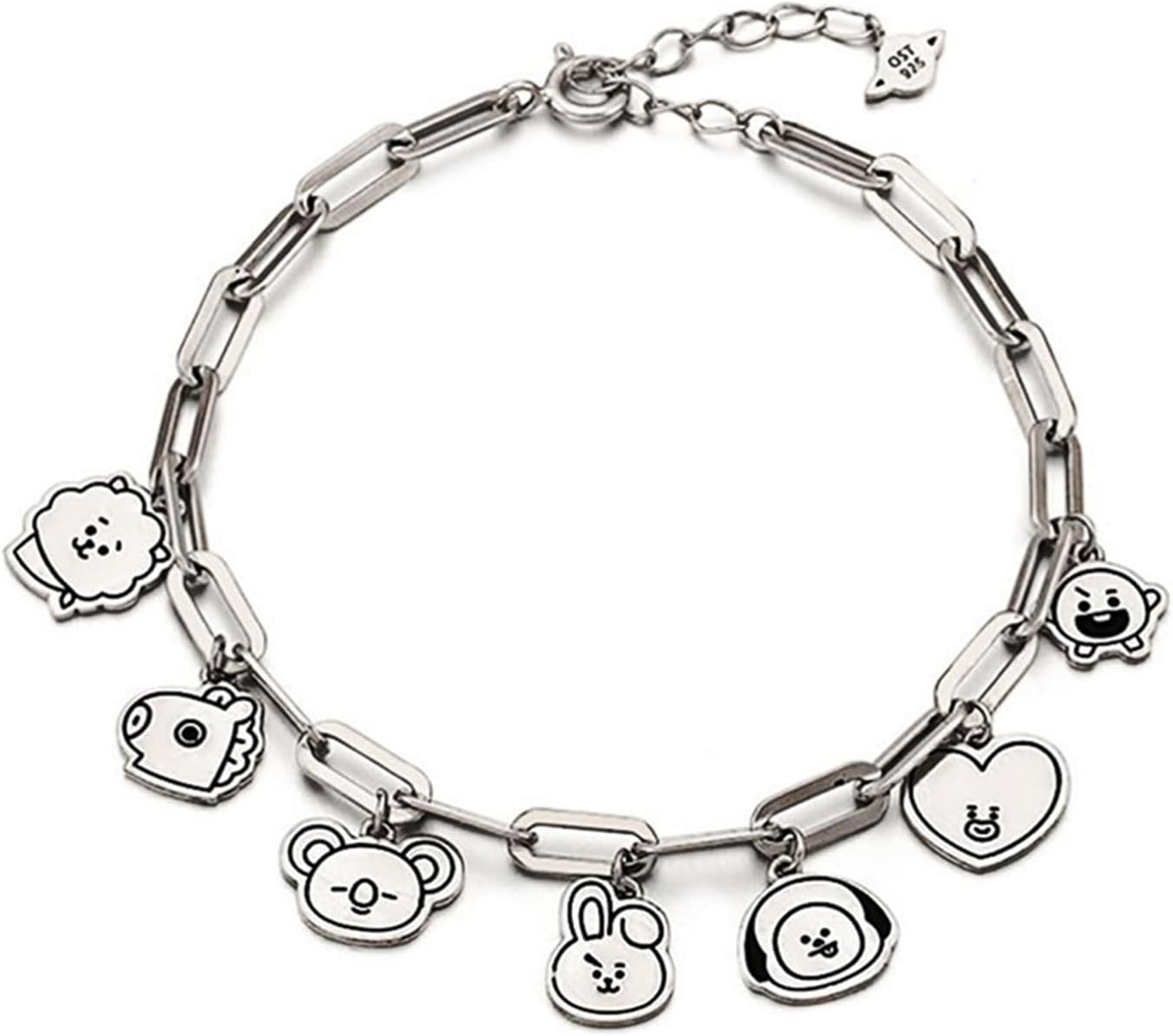 Charm Bracelet Women's Stainless Steel Bracelets Pendant Link Jewelry