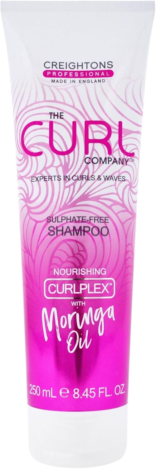 The Curl Company Sulphate-Free Shampoo (250 ml) - Gentle to Curls and Scalp, Perfect for Curls, Kinks, Coils and Waves Professionally formulated with Curplex & Nourishing Moringa Oil.