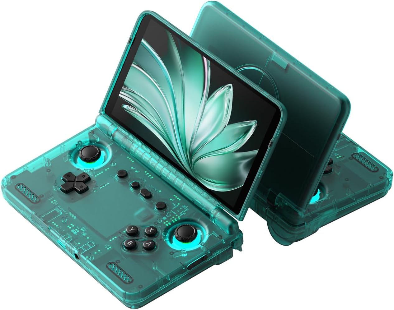 Retroid Pocket Flip 2 Retro Game Console, 5.5" AMOLED 1080P Display, Hall Effect Sticks, 5000mAh Battery, Portable Android Handheld (Ice Blue)