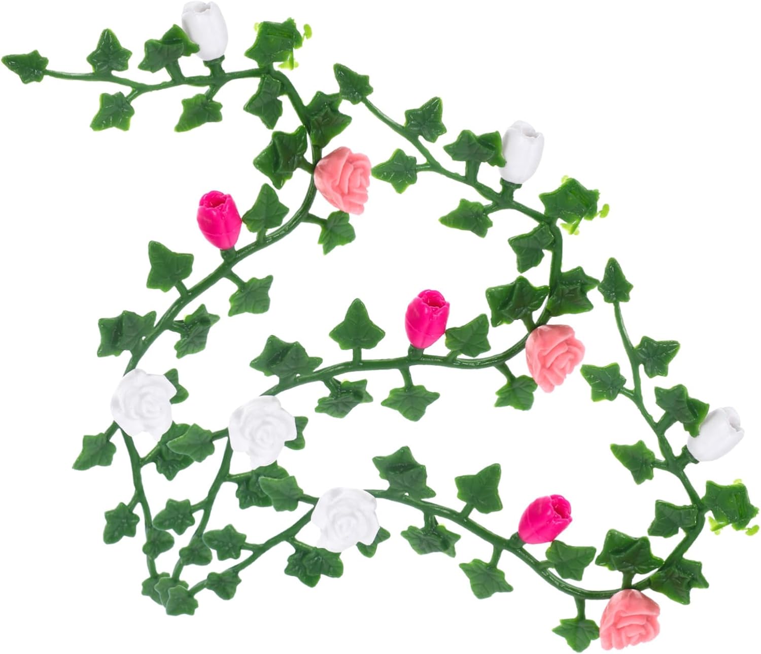 GALPADA 3Pcs Mini Dollhouse Flower Vine Simulation Micro Landscape Model for Garden Scene Decoration Artificial Miniature Plants for Architectural Layout and Crafting