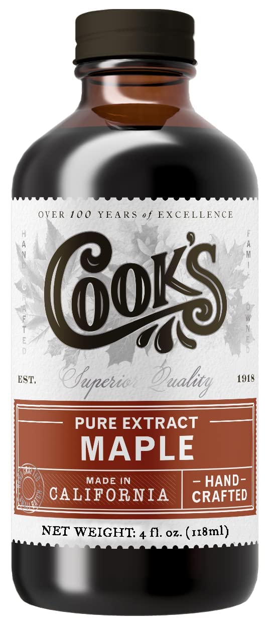 Cook's Pure Maple Extract for Baking & Cooking, Vermont Sap, 4 oz