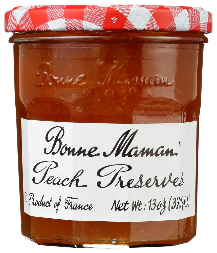 Bonne Maman Preserve, Peach, 13 Ounce (Pack of 4)