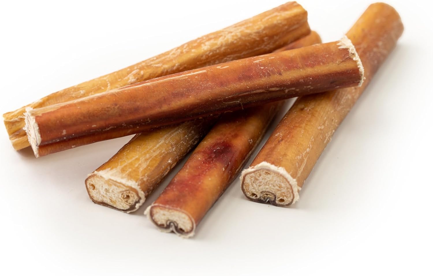 Dragonfly Products. 10 x 15cm Thick Bulls Pizzle Bully Sticks for Dogs & Puppies - Healthy, Natural Dog Thick Treats Chews