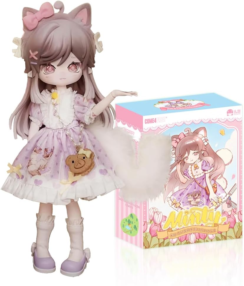 Minty The Fantasy Forest Series 1/12 BJD Doll OB11 Size Action Figures Collectable Anime Figures Dolls Mystery Box Boy Girls Gifts (Single Box)