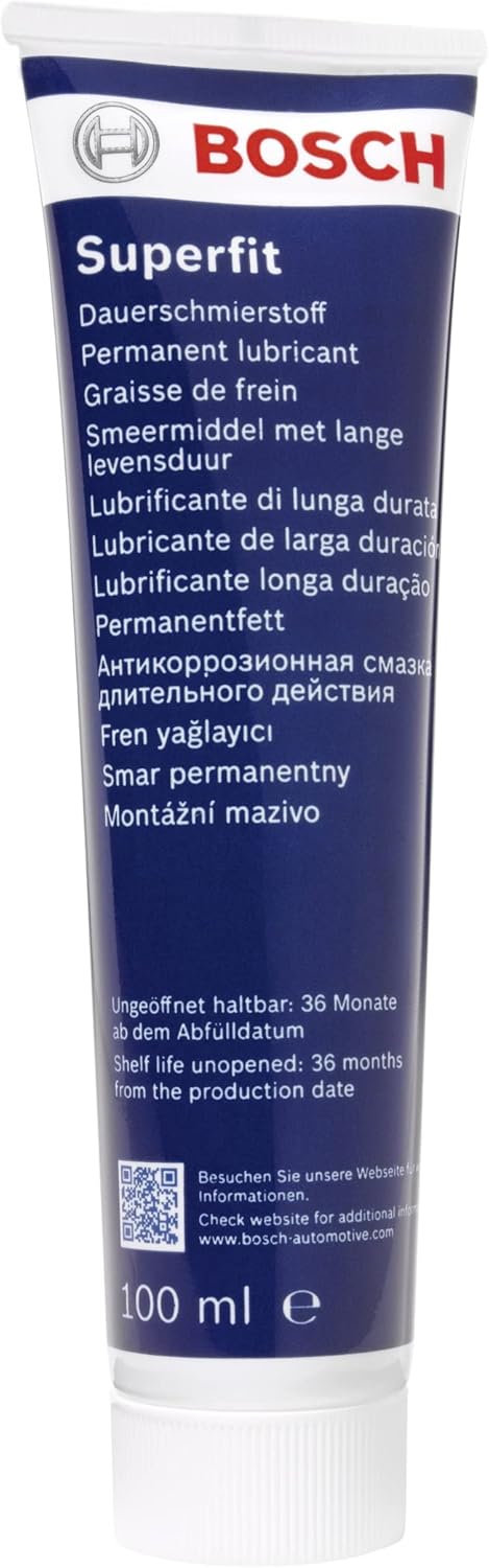 Bosch SF-100 - Assembly Lubricant Superfit - High - Performance Lubricant for Disc and Drum Brakes - 100 ml Tube