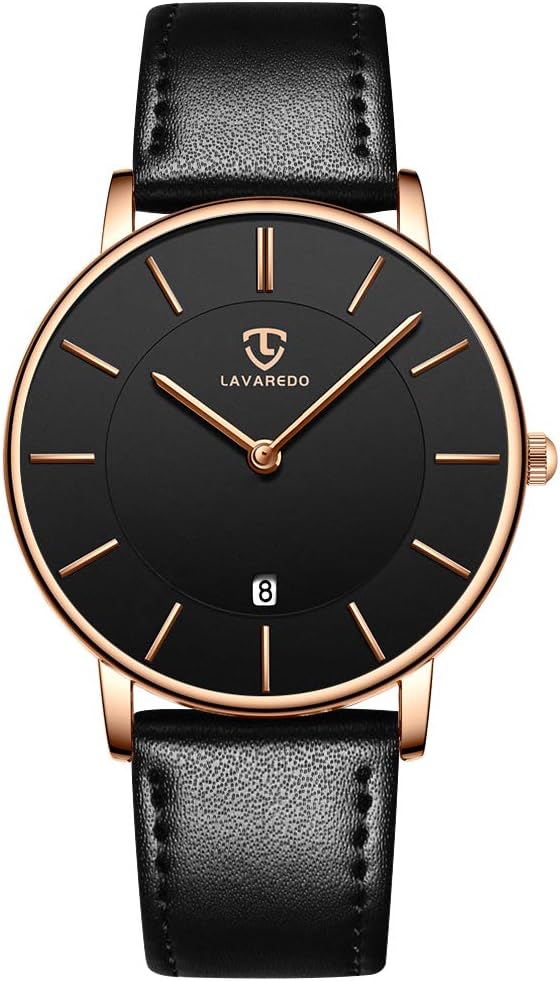 BEN NEVIS Watch, Mens Watch, Minimalist Fashion Simple Wrist Watch Analog Date with Leather Strap