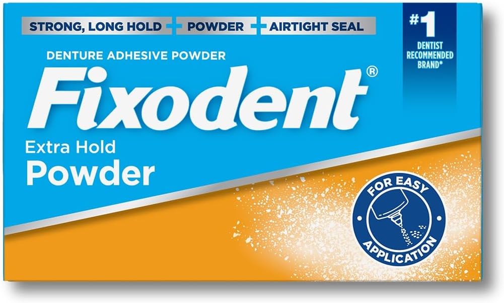 Fixodent Fixodent Denture Adhesive Powder Extra Hold, Extra Hold 2.7 Oz