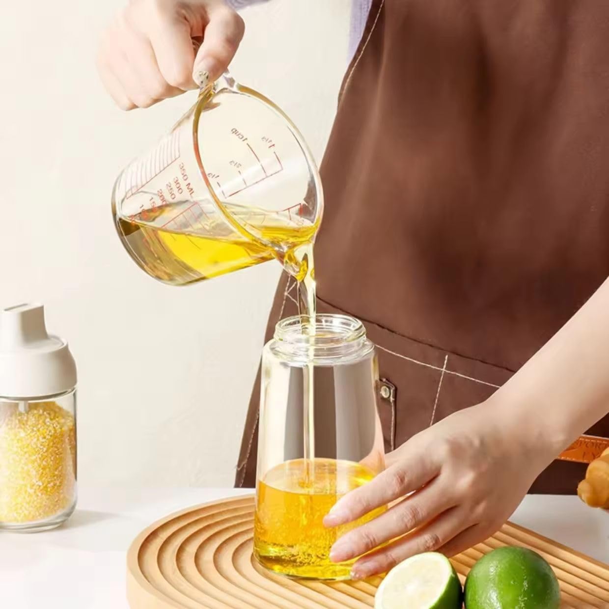 Oil sprayer for cooking,Elevate your kitchen with our innovative 2-in-1 Glass Spray Bottle, a 470ml Olive Oil Dispenser and Cooking,Oil Vaporizer in sleek (black).