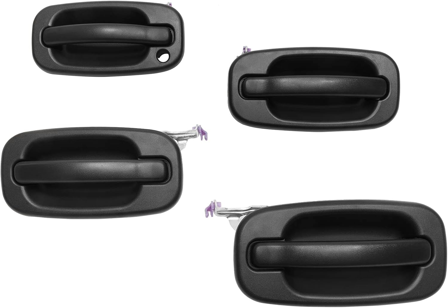 Exterior Door Handles Set, Compatible with 1999-2007 Chevy Silverado Suburban Tahoe Avalanche, GMC Sierra Yukon, Cadillac Escalade, Front Rear Left Driver & Right Passenger,15034985 15721572 GM1520105