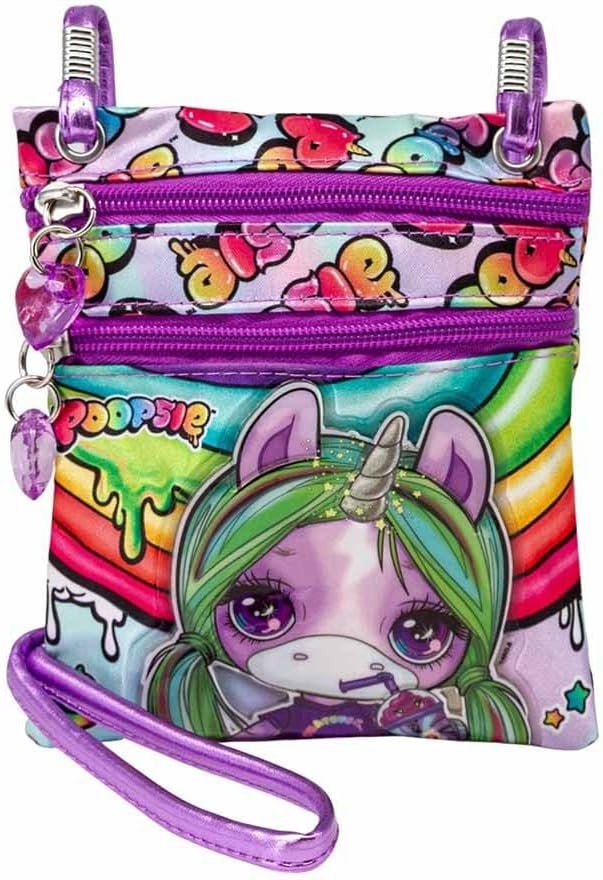 Poopsie Slime Surprise Rainbow-Action Vertical Shoulder Bag, Multicolour, 15.5 x 18 cm