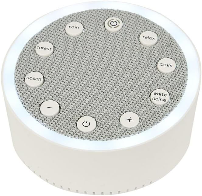 RED5 Sound Sleep Soother Rechargeable Light Up Ambient Sounds Playback Device