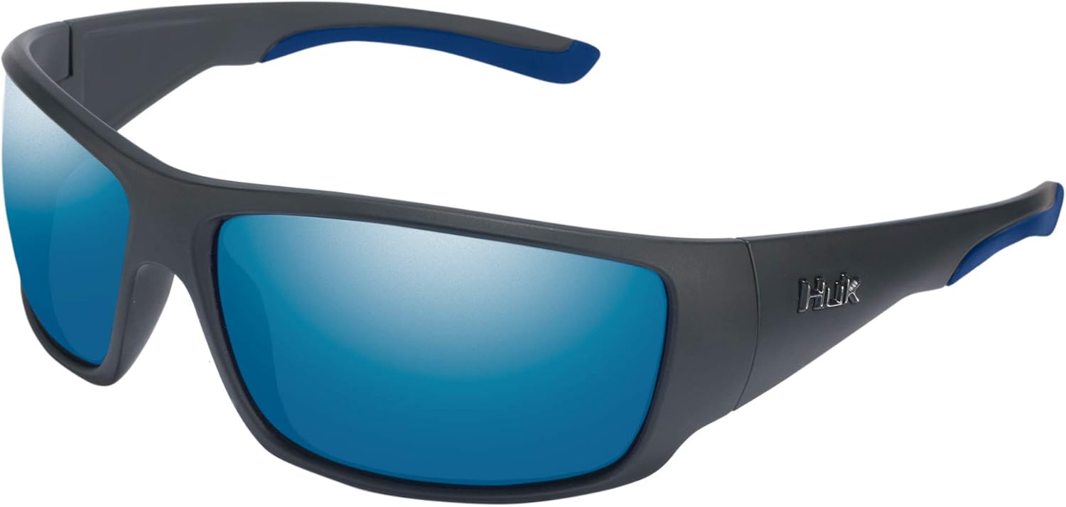 HUK Sunglasses, Polarized Lens Eyewear with Performance Frames, Fishing, Sports & Outdoors Sunglasses