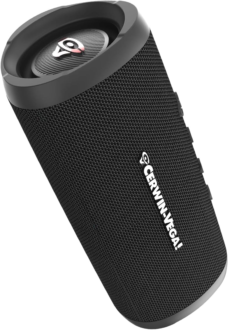 CERWIN-VEGA! VEGAMINI VMBLK Portable Bluetooth Hand Held Speaker with Strap,Black