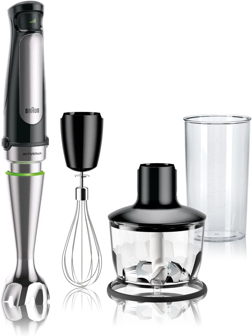 Braun MultiQuick 7 3-in-1 Immersion Blender with Food Processor – Powerful Handheld Electric Stick Blender - Emulsifier for Chopping, Beating & Whisking - Ideal for Soup, Puree, Smoothies & More
