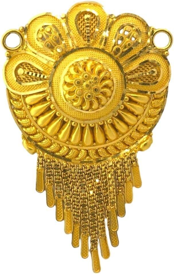 Satfale Jewellers 22K Real Certified Fine Yellow Gold Beautiful Design Mangalsutra Pendant