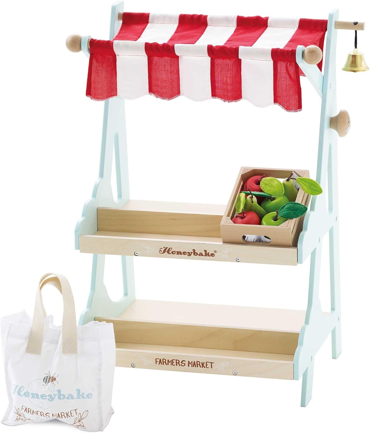 Le Toy Van - Wooden Honeybee Market Play Shop Set | Supermarket Pretend Play Food Shop,Small