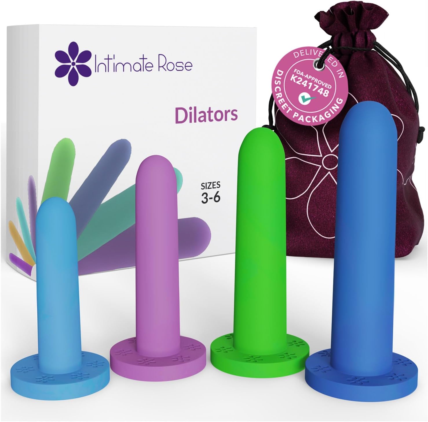 Medium Vaginal Dilators for Pelvic Floor Therapy & Vaginismus Pain Relief