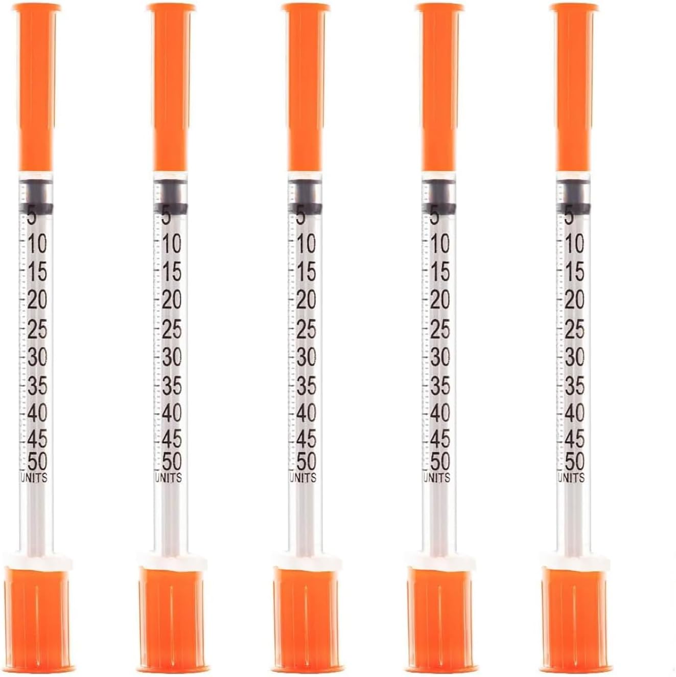 ZVF 0.5ml/cc 0.3 x 8mm Laboratory Tools, Each Individually Packaged (50 Pcs of 0.5ml 30Ga 8mm)